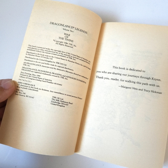 Dragonlance Legends: War of the Twins Paperback Book - Picture 7 of 8